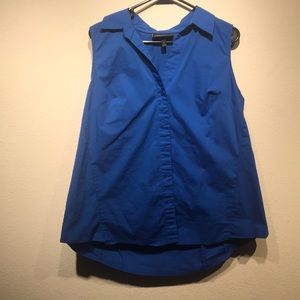 Lane Bryant button down sleeveless shirt